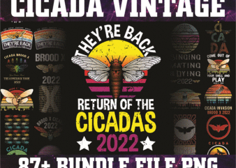 Bundle 90 Cicada Brood X 2021 Png, Brood X png, Cicada Vintage 2022 png, Cicadas png, Cicada Print, Cicada Eastern Brood X, Digital download 1024476011 t shirt template
