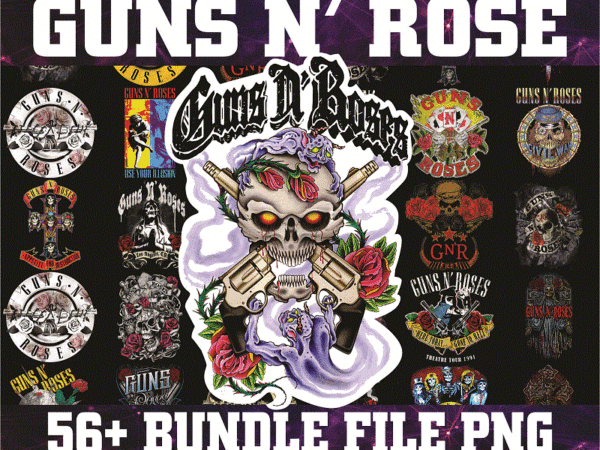 Bundle 59 designs guns n rose png, skull, rock classic, rock lover, digital designs, printable, instant download 1032720867