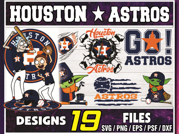 19 Houston Astros Bundle, Houston Astros Clipart, Silhouette, Svg