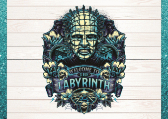 Welcome To The Labyrinth Png, Horror Character Png, Horror Art Png, Horror Pinhead Png, PNG Printable, Instant Download, Digital File 1041191885 t shirt design for sale