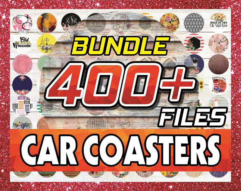 Combo 400+ Designs Coaster PNG Bundle, Huge Car Coaster Png, Sunflower Coaster, Sublimation Coaster, Clip Art Design, PNG – Digital Download CB723275105
