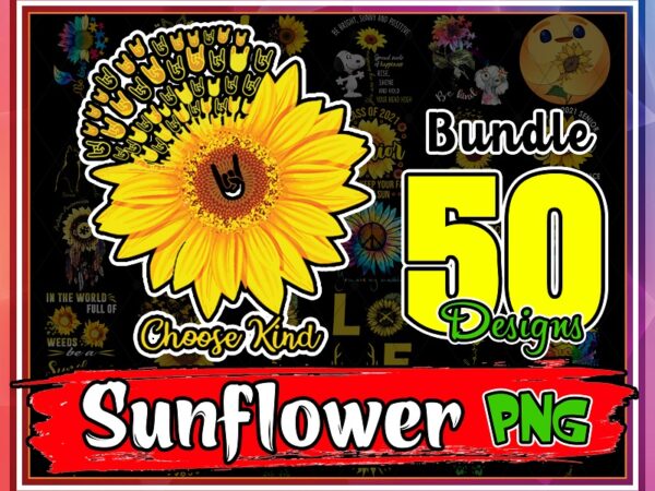 Bundle 50 designs sunflower png, bundle sundflower design for sublimation print png, mother’s day png, cow png, digital instant download 1016524551