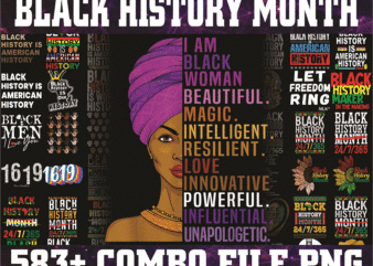 Combo 550+ PNG Bundle, Black History Month png, Black Pride png, African American png, Afro Women png, Sublimation Black History, Digital Download CB1007303136 t shirt vector file