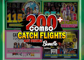 Combo 200+ Catch Flights PNG Bundle, African American Women Png, Black Queen Png, Black Women Png, Black Women Strong Png, Instant download CB1009603632