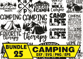 Camping Bundle SVG / Camp Life SVG / Camping Svg / Camping Shirt / Commercial Use / Adventure SVG / Summer / Cut File / Cricut / Clip Art 613446559