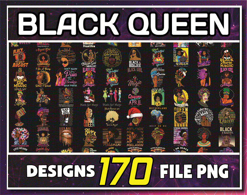 Combo 170 FIle Black Queen Bundle Png, Afro Woman Clipart, Black Girl Magic, Birthday, Afro Lady, Black Melanin, Digital Downloads 979478117