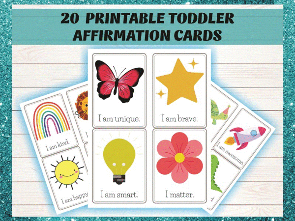 Bundle 20 child affirmation cards, toddler affirmations, positive daily quotes, children affirmations,printable affirmation,instant download 994004830 t shirt template