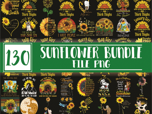 Bundle 130+ png sunflower, bundle sundflower design for sublimation print png, mother’s day png, digital png, instant download 1000395506