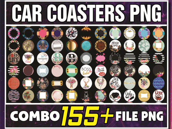 160+ designs car coasters png, car coaster designs, coaster png designs for sublimation, sublimation digital downloads 742328913