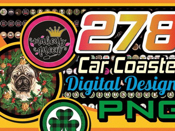 278 car coaster digital designs, png format, clip art design, sublimation, digital design personal & small commercial use, digital download 786340117