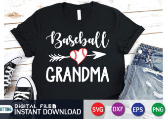 Baseball Grandma T Shirt, Grandma Shirt, l Grandma SVG, Baseball Shirt, Baseball SVG Bundle, Baseball Mom Shirt, Baseball Shirt Print Template, Baseball vector clipart, Baseball svg t shirt designs for