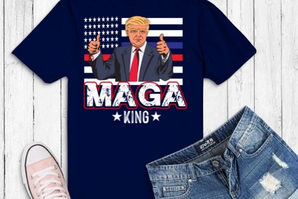 The Great Maga King Funny Donald Trump, Maga King T-Shirt design vector,The Great Maga King png, svg, eps, vector, editable