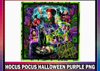 Hocus Pocus Halloween purple PNG, Sublimation design, Instant Download 1035504162