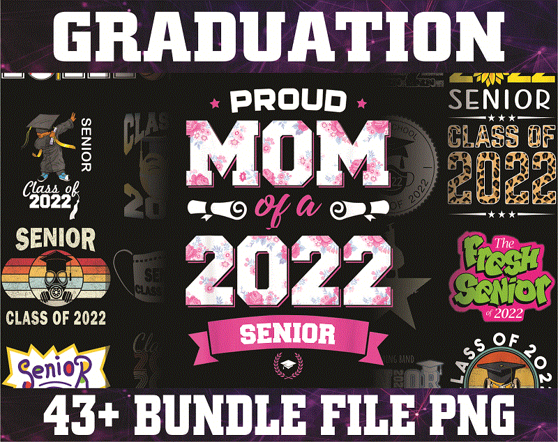 48+ Graduation PNG Bundle, High School, School Png, Class of 2022 PNG, Graduation, Sublimation Design, Png Designs, Digital Download, 1009653511