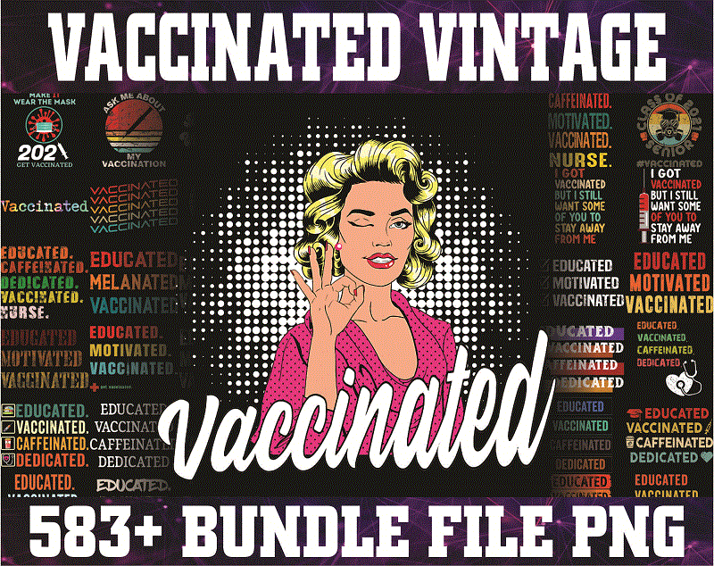 580 Vaccinated vintage PNG Bundle, Vaccine Funny Immunization, Educated Vaccinate Caffeinate Dedicated PNG, Hug Me In Vaccinated PNG 1010205660