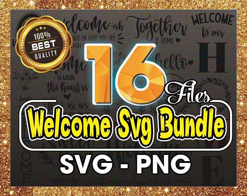 16 Welcome Bundle, Welcome To Our Home Svg, Welcome Sign Svg, Hello Svg, Home Sweet Home, Family Sign Svg, Svg Png Cut Files For Cricut 1010963909