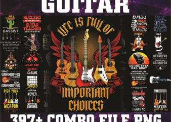 Bundle 397 Files Guitar PNG Bundle, Fan Guitar Png, Musician png, Music Teacher Png, Love Music, Gift For Guitarist, Digital Download 1011474375 t shirt template