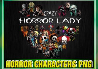 Horror Scary Characters Png, Crazy Horror Lady Png, Horror Movies Png, Horror Png Sublimation, PNG Printable, Digital File, Instant Download 1043427816