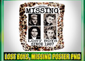 Lost Boys, Missing Poster Png, Missing Lost Boys Since 1987 Png, Halloween Boys PNG, Png Printable Sublimation, Png File, Digital Download 1043580650 t shirt vector graphic