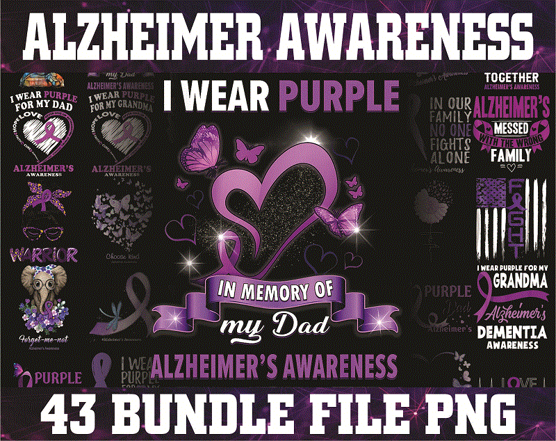 Bundle 43 Alzheimer Awareness Png, Awareness Elephant Purple Png, I Will Remeber For You Png, Foget Me Not Png, Alzheimers Warrior Png, Alzheimers Png 1012552798