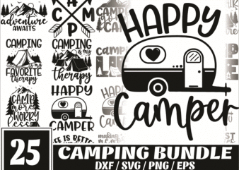 Camping Bundle SVG / Camp Life SVG / Camping Svg / Camping Shirt / Commercial Use / Adventure SVG / Summer / Cut File / Cricut / Clip Art 613446559