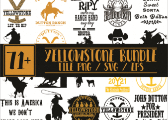 Bunde 75+ Yellowstone svg, Yellowstone SVG, PNG, DXF, Yellowstone svg cut fies, Yellowstone Cipart, MusicArtStore Digital Download 1019134239