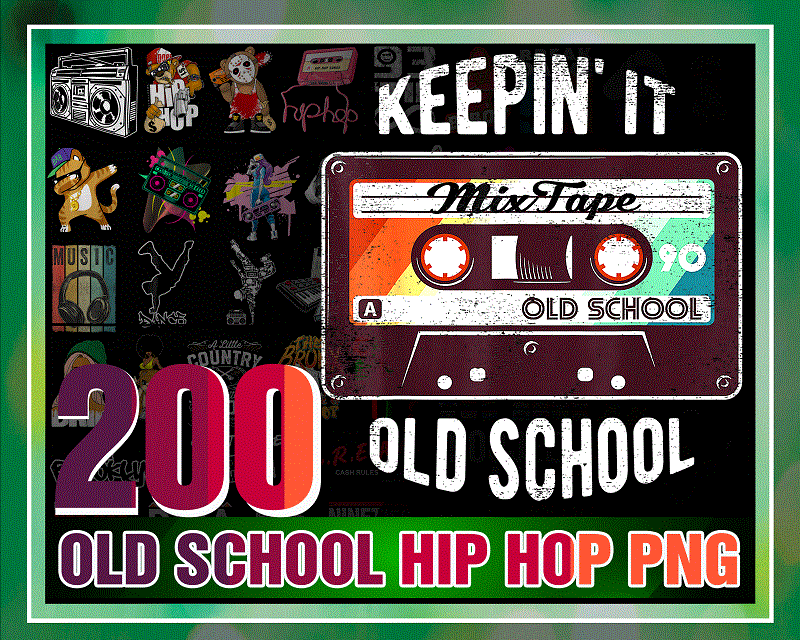 Bundle 200 Old School Hip Hop PNG, I Love Hiphop, Santa clause hiphop, 90’s hiphop, B-boy, hiphop class, elements of hiphop, Digital Download 1021946878