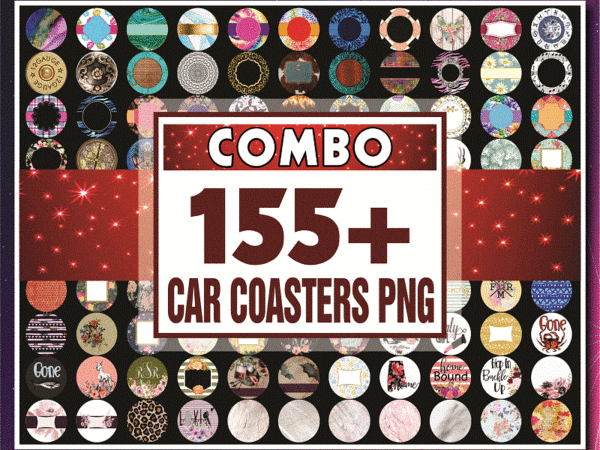 155+ designs car coasters png, car coaster designs, coaster png designs for sublimation, sublimation digital downloads 742328913