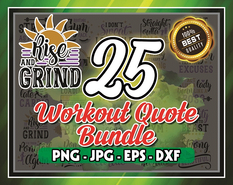 25 Workout Quote Bundle Svg, Workout Quotes svg, Motivational Gym Quotes, Motivational Quote Vinyl, Funny Gym Saying Instant Download 1022226211