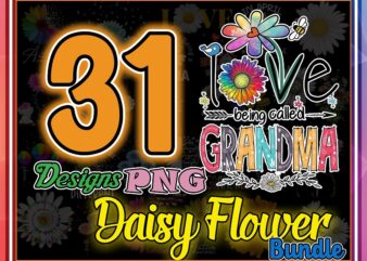 Bundle 31 Daisy Flower PNG, Half Daisy Print, Daisy Digital Download, Daisy Sublimation Design, JPG, PNG File 990642422
