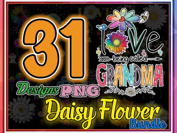 Bundle 31 daisy flower png, half daisy print, daisy digital download, daisy sublimation design, jpg, png file 990642422
