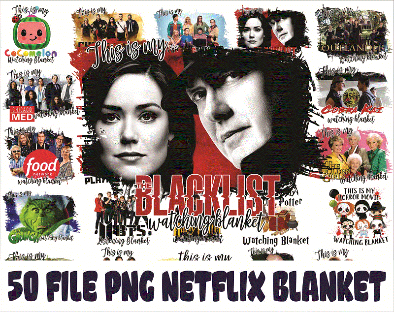 Bundle 50 Designs Netflix Blanket PNG, Hallmark Blanket, Christmas Blanket, Movie Blanket PNG, Sublimation Design, Digital Download 898004174