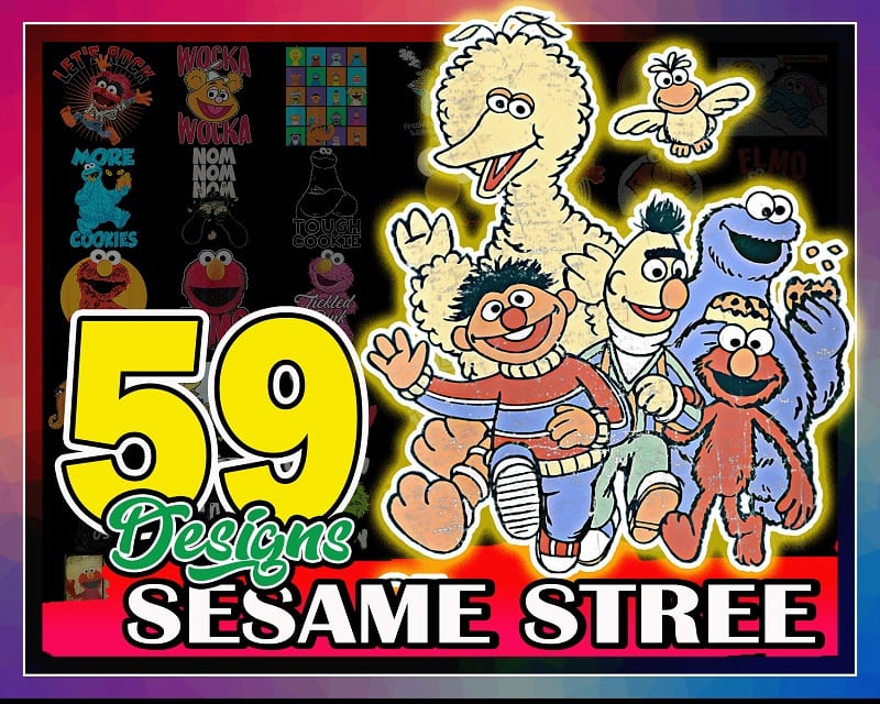 59 Designs PNG, The best quality design for you. Designs for fridge magnets. PNG files. Sesame Street png, Digital download, 999217340