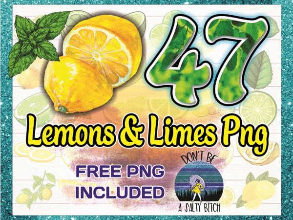 Bundle 47 lemons & limes png designs, yellow lemon, green lemon png, summer drinks png, lemon clipart, bundle plus 1 free png file digital 1034132233