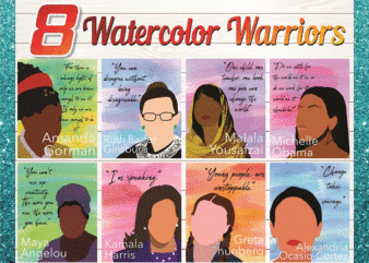 Watercolor Warriors, Empowered Women Classroom Posters, Pastel, Rainbow, Social Justices, Changemakers, World Changers, School, Office 1037107301