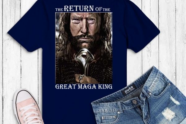 Mega king usa flag proud ultra maga trump 2024 t-shirt design svg, mega king,mega king trump 2024 t-shirt png,the great maga king the return of the ultra maga king t-shirt