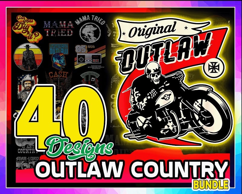 40 Designs Outlaw Country Png Bundle, Cash Willie Hank Waylon Merle Png, Country Legends, Country Concert, Country Girl, Country Music 1005009192