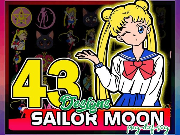 43 designs sailor moon bundle svg, sailor moon svg, anime svg, anime cartoon svg, cricut, silhouette, clipart, cut file, digital download 1007265840