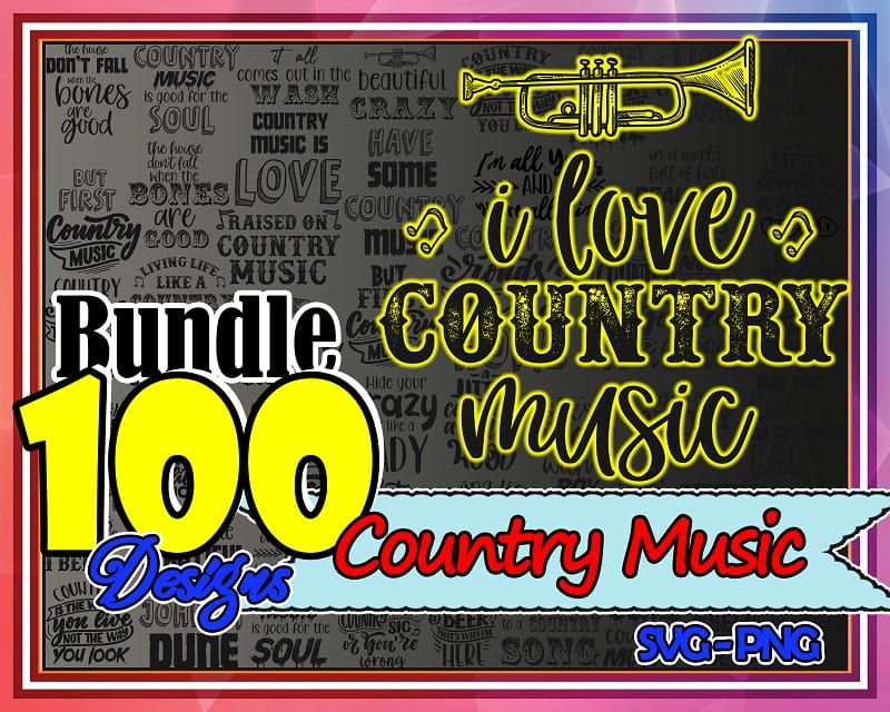 Bundle 100 Designs Country Music SVG/ PNG, Country Music Svg, Music Svg Bundle, Music Svg Shirt, Music Lovers Svg, Music Svg Vector 1007930448