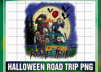 Halloween Road Trip PNG, Horror Villain Van Moon, Jason Michael, Pennywise scream, Chucky PNG, Transfer Sublimation, Digital Download 1049995967 graphic t shirt