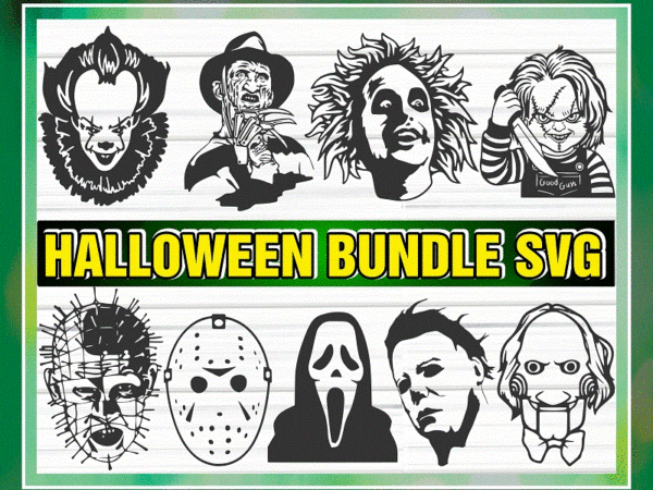 10 designs halloween bundle svg, horror bundle svg, spooky svg, killers svg, png sublimation, digital download 1055324583