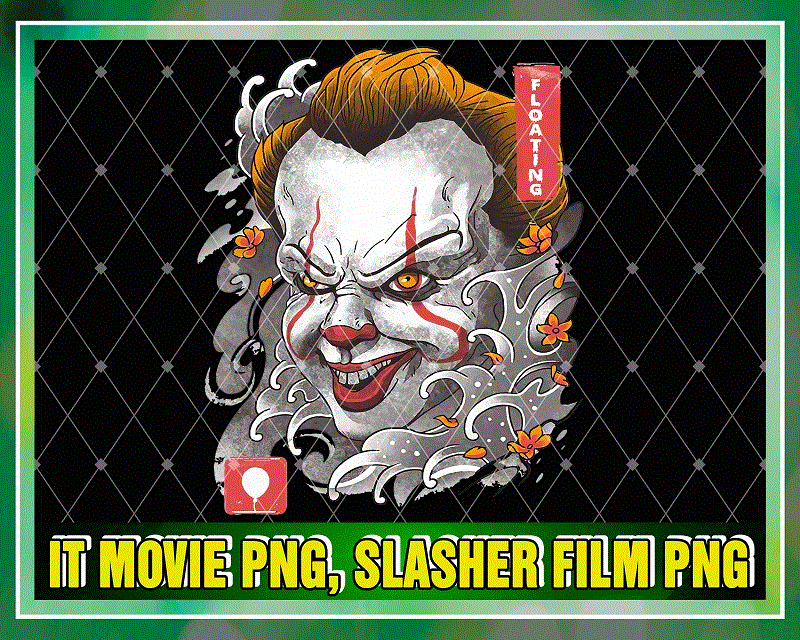 IT Movie Png, Slasher Film Png, Horror Character Png, Pennywise’s Face Png, Scary Movie Png, PNG Printable, Digital File, Instant Download 1057937763