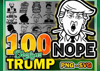 100 Designs Trump svg, Donald Trump png svg, MAGA svg, Supporter trump png, Make America Great Again Svg, Donald Trump Face Vector, Cut file 1010876032