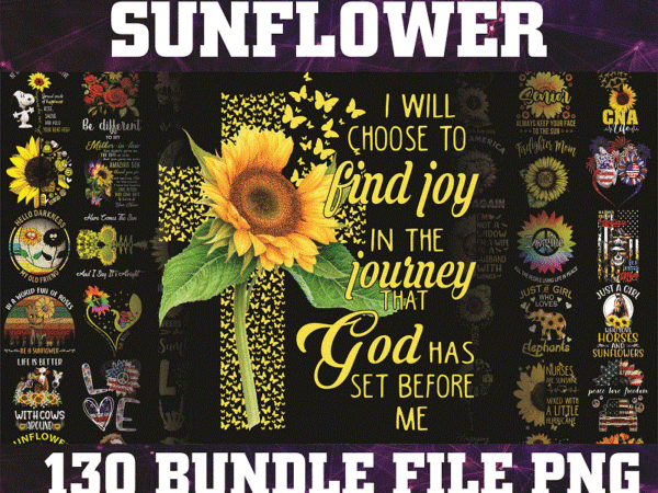 130+ png sunflower bundle, sunflower design for sublimation print png, sunflower images, digital png, commercial use, instant download 1000395506