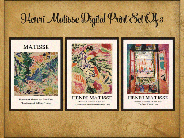 Henri matisse digital print set of 3, printable exhibition poster, matisse poster, exhibition wall art, matisse wall art, gallery poster 999584343 graphic t shirt