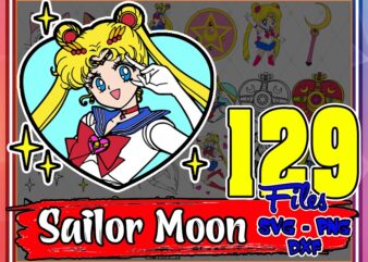129 Designs Sailor Moon svg Bunde, Sailor Moon svg png dxf, Sailor Moon svg cut fies, Sailor Moon Cipart, MusicArtStore Digital Download 1012450543