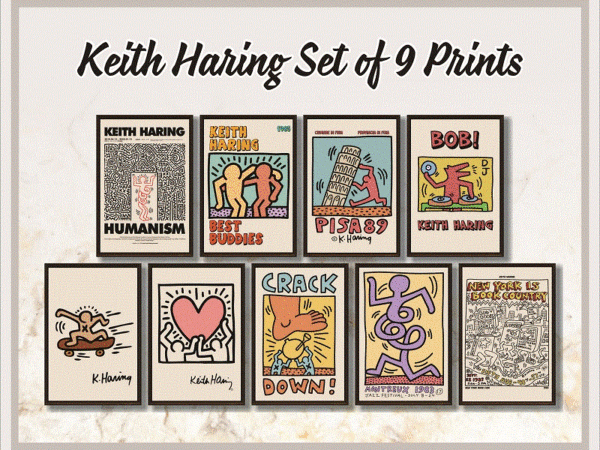 Keith haring set of 9 prints, gallery wall set, exhibition poster, keith haring poster set, prints wall art, printable wall art 1039067129 t shirt vector art Keith haring set of 9 prints, gallery wall set, exhibition poster, keith haring poster set, prints wall art, printable wall art 1039067129 t shirt vector art