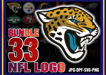 Bundle 33 Designs NFL logo svg, NFL Svg, NFL Team Svg, Nfl football svg, Cut file Vector, Icon Svg, Jpg, Cricut Design, Digital Download 992007949