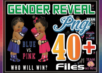 Bundle 40+ Gender Reveal PNG, Baby Boy Girl, African American, Baby T shirt, Gender Reveal Twins, Sublimation Digital, Instant Download 992595658