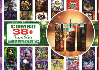 Over 38 Cartoon Movie Characters Tumbler(JackSkellington – Rick- babyyoda), 20 oz Skinny Digital File, Combo Tumbler , Tumbler DIgital 8808122010